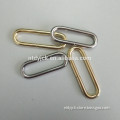 Zinc alloy gold metal wire buckle/ring of accessories